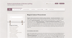 Desktop Screenshot of cadouripersonalizate.afacerisibani.ro